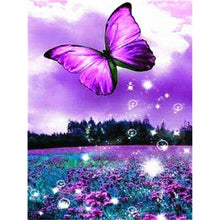 Load image into Gallery viewer, DIY 5D Diamond Painting Butterfly Diamond Embroidery Full Round Drill Flower Picture of Cross Stitch Rhinestone Mosaic Wall Art - SallyHomey Life&#39;s Beautiful