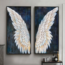 Load image into Gallery viewer, 100% Hand Painted Abstract Angel Wings Oil Painting On Canvas Wall Art Frameless Picture Decoration For Live Room Home Deco Gift