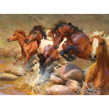 Load image into Gallery viewer, DIY 5D Diamond Painting horse Full Drill Round Diamond Embroidery Cross Stitch Kits Rhinestone Mosaic Wall Art Home Decor - SallyHomey Life&#39;s Beautiful