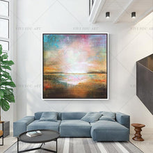 Load image into Gallery viewer,   100% Hand Painted Color View Shine Abstract Painting  Modern Art Picture For Living Room Modern Cuadros Canvas Art High Quality
