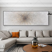 Load image into Gallery viewer,   100% Hand Painted Laser Line Brown Abstract Painting  Modern Art Picture For Living Room Modern Cuadros Canvas Art High Quality