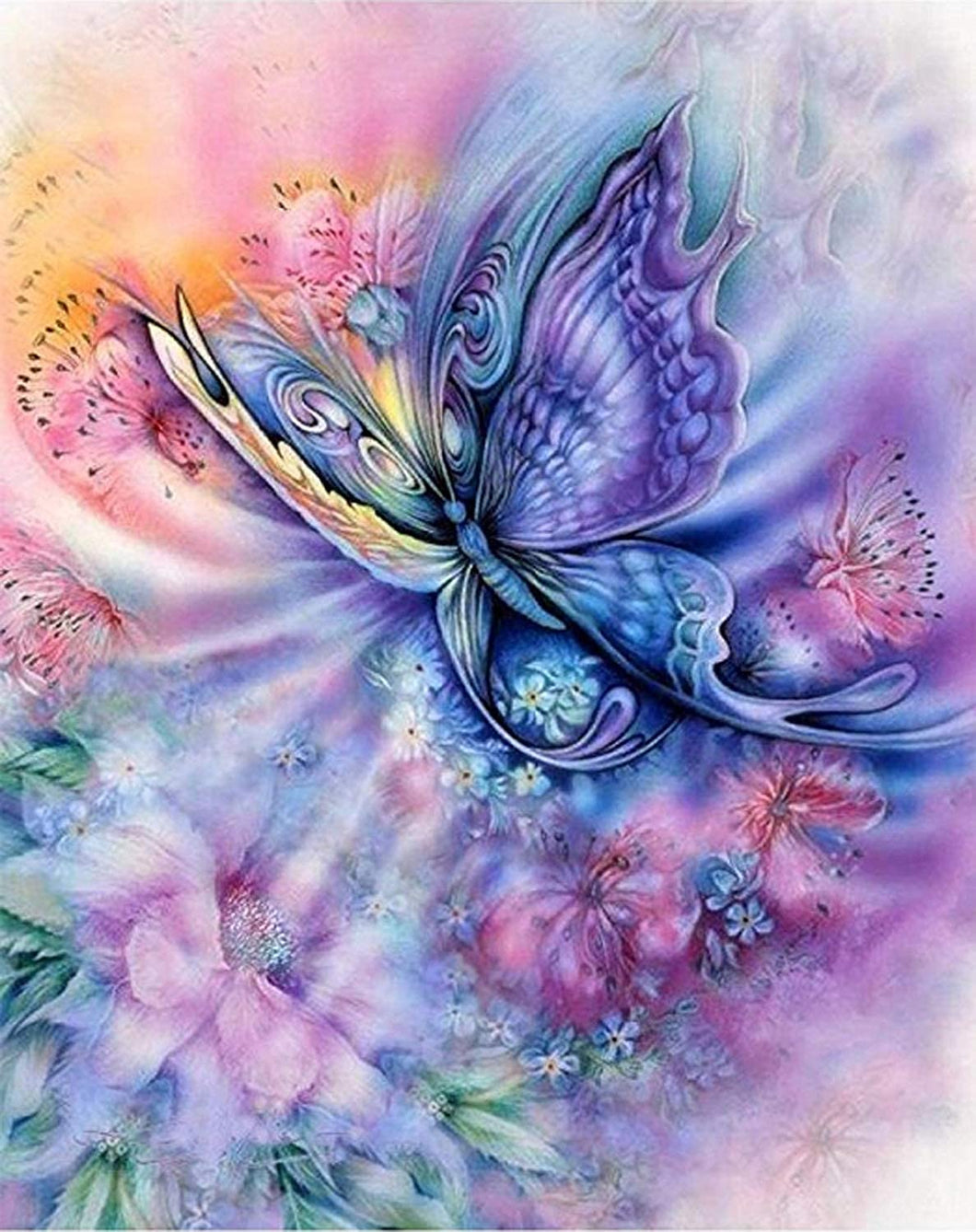 DIY Flowers 5D Diamond Painting Butterfly Diamond Embroidery Animal Cross Stitch Full Round Drill Wall Art Home Decor Gift
