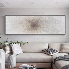 Load image into Gallery viewer,   100% Hand Painted Laser Line Brown Abstract Painting  Modern Art Picture For Living Room Modern Cuadros Canvas Art High Quality