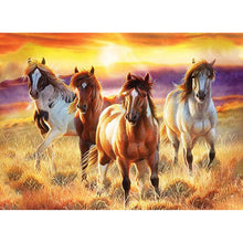 Load image into Gallery viewer, 5D Diamond Painting Cross Stitch Diy Horse Full Round Diamond Embroidery Animals Picture Mosaic Kits Wall Home Decor - SallyHomey Life&#39;s Beautiful