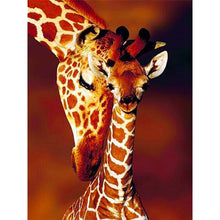 Load image into Gallery viewer, 5D Diamond Painting Cross Stitch DIY Giraffe Full Round Drill Daimond Embroidery Rhinestone Kits Mosaic Animal Wall Art - SallyHomey Life&#39;s Beautiful