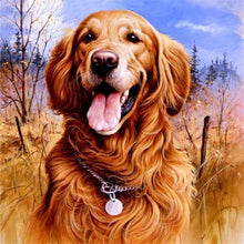Load image into Gallery viewer, DIY 5D Diamond Painting Dog Animal Pattern Diamond Embroidery Cross Stitch Kits Handmade Full Round Rhinestone Mosaic Decor Art - SallyHomey Life&#39;s Beautiful