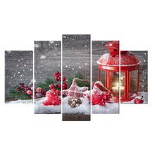 Load image into Gallery viewer, Christmas Santa Claus 5PCS HD Canvas Print - Frame For Christmas Gifts - SallyHomey Life&#39;s Beautiful