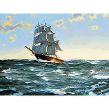 Load image into Gallery viewer, DIY 5D Diamond Painting Ship on Sea Diamond Embroidery Landscape Cross Stitch Kits Full Round Drill Rhinestone Mosaic Decor - SallyHomey Life&#39;s Beautiful