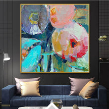 Load image into Gallery viewer, Large Modern pintura oleo flores canvas wall art  abstract oil painting on canvas decorative picture for living room decoration - SallyHomey Life&#39;s Beautiful