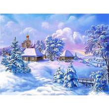 Load image into Gallery viewer, DIY 5D Diamond Painting Winter Snow Scenery Diamond Embroidery Landscape Cross Stitch Full Round Drill Rhinestone Art Home Decor - SallyHomey Life&#39;s Beautiful