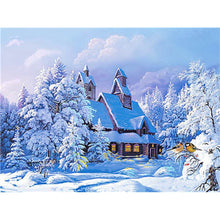 Load image into Gallery viewer, DIY 5D Diamond Painting Winter Snow Scenery Diamond Embroidery Landscape Cross Stitch Full Round Drill Rhinestone Art Home Decor - SallyHomey Life&#39;s Beautiful