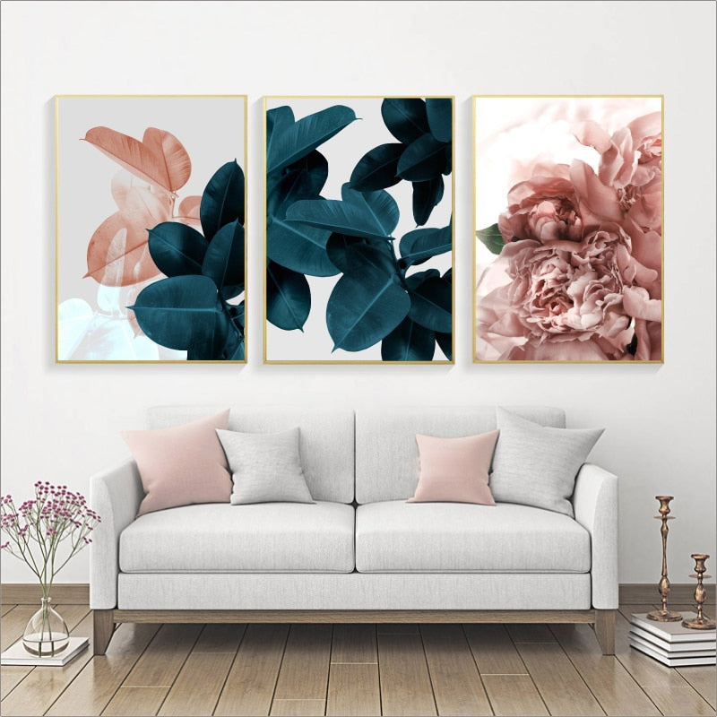 Top Selling Custom Agave Alpaca Leaf Wall Art Canvas Painting Nordic Posters And Prints Wall Pictures For Living Room Home Decor - SallyHomey Life's Beautiful