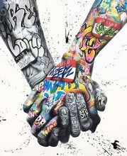 Load image into Gallery viewer, Street Graffiti Tattoos Hand Painting Prints on Canvas Wall Art Poster Home Decorative Picture for Living Room Decor No Frame - SallyHomey Life&#39;s Beautiful