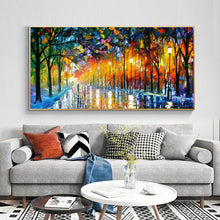 Load image into Gallery viewer, Modern Abstract Landscape The Reflection Of Night Oil Painting Studio On Canvas  Wall Art Picture for Living Room Decor No Frame - SallyHomey Life&#39;s Beautiful