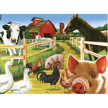 Load image into Gallery viewer, DIY 5D Diamond Painting Pig Animal Cross Stitch Diamond Embroidery Full Round Drill Mosaic Rhinestone Kid Gift Farm Pigs Decor