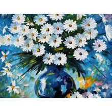 Load image into Gallery viewer, DIY 5D Diamond Painting Daisy  Flower Cross Stitch Landscape Diamond Embroidery Full Round Drill Rhinestone Wall Decor Art - SallyHomey Life&#39;s Beautiful