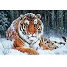 Load image into Gallery viewer, 5D Diamond Painting Tiger Full Round Drill Mosaic Diamond Embroidery Cross Stitch Animal rhinestones DIY Wall Sticker Decor Gift