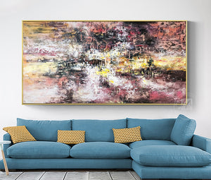 Decorative pictures on the wall oil painting on canvas handmade landscape large home decor paintings cuadros decoracion salon - SallyHomey Life's Beautiful