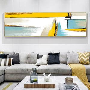 Modern Abstract Landscape Oil Painting on Canvas Poster Print Wall Art Pictures for Living Room Decor No Frame - SallyHomey Life's Beautiful