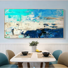 Load image into Gallery viewer, Hand painted moderne abstrait canvas oil paintings Fashion home design acrylic painting royal blue wall pictures for living room - SallyHomey Life&#39;s Beautiful