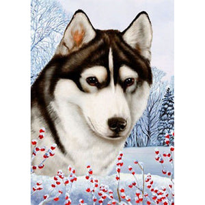 DIY 5D Diamond Painting Dog Diamond Embroidery Sale Mosaic Picture Of Rhinestones full round drill Animal wall Sticker Decor - SallyHomey Life's Beautiful