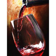 Load image into Gallery viewer, DIY 5D Diamond Painting Woman Red Wine Glass Diamond Embroidery Cross Stitch Rhinestone Full Round Drill Mosaic Home Decor