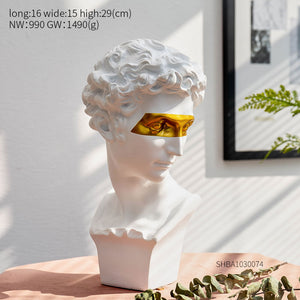 Home Decoration Accessories David People Resin Statue Europe Abstract Sculpture Statues For Decoration Modern Art Home Decorate