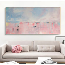 Load image into Gallery viewer, Large abstract painting canvas art decorative painting hand painted canvas oil painting Pink wall pictures for living room - SallyHomey Life&#39;s Beautiful