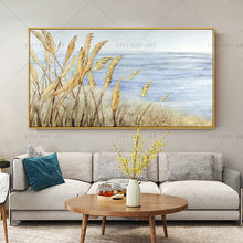 Load image into Gallery viewer,   100% Hand Painted Gold Wheat Sea Painting  Modern Art Picture For Living Room Modern Cuadros Canvas Art High Quality