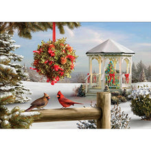 Load image into Gallery viewer, DIY 5D Diamond Painting Snow Scenery Diamond Embroidery Winter Landscape Rhinestones Cross Stitch Full Round Mosaic Home Decor