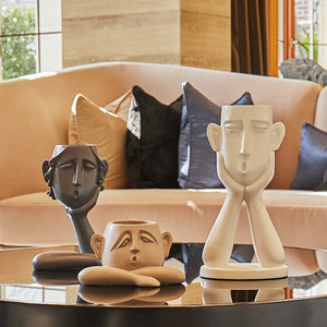 Abstract figure decoration Resin flower pot modern Vase Home Decorations TV cabinet porch living room Craft furnishings