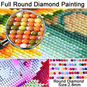 DIY 5D Diamond Painting Potted Flowers Cross Stitch Flower Diamond Embroidery  Full Round Drill Mosaic Rhinestone Art Home Decor