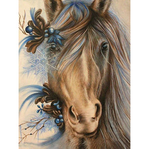 DIY 5D Diamond Painting Horse Full Round Diamond Embroidery Animals Picture Mosaic Rhinestone Cross Stitch Home Decor - SallyHomey Life's Beautiful