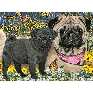 DIY 5D Diamond Painting dog Animal Cross Stitch Diamond Embroidery full round drill Rhinestones art Wall Sticker home decor