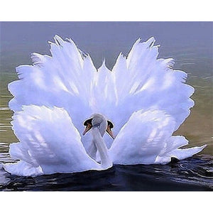 DIY 5D Diamond Painting Swan Animal Full Round Mosaic Cross Stitch Kit Diamond Embroidery Picture Rhinestone Wall Home Decor