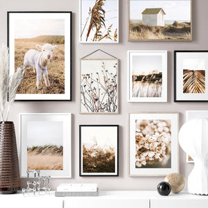 Abstract Reed Grass Leaves House Lamb Nordic Posters And Prints Wall Art Canvas Painting Wall Pictures For Living Room Decor - SallyHomey Life's Beautiful