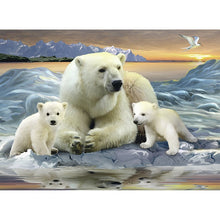 Load image into Gallery viewer, DIY 5D Diamond Painting Polar Bear Full Round Drill Diamond Embroidery Cross Stitch Mosaic Animal Picture Rhinestone Home Decor - SallyHomey Life&#39;s Beautiful