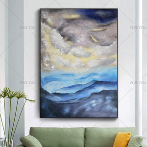 100% Handmade Newest Abstract Landscape Oil Painting Modern Home 