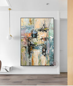 lienzos decorativos grandes laminas decorativas pared cuadros nordicas oil painting on canvas hand painted for living room wall - SallyHomey Life's Beautiful