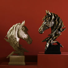 Load image into Gallery viewer, Horse Head Abstract Sculpture Miniature Figurine Home Decoration Accessories for Home Desk Statues for Decoration Horse Statue