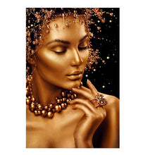 Load image into Gallery viewer, Sexy Nude African Art Black and Gold Woman Prints Wall Art Picture for Living Room - SallyHomey Life&#39;s Beautiful