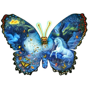 Butterfly Horse Animal DIY Full Round Drill 5D Diamond Painting Cross Stitch Mosaic Rhinestone Diamond Embroidery Home Decor - SallyHomey Life's Beautiful