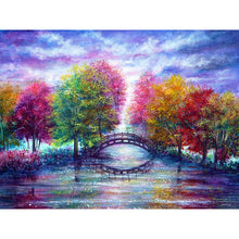 Load image into Gallery viewer, DIY 5D Diamond Painting Landscape Lake Diamond Embroidery Space Star Cross Stitch Full Round Drill Mosaic Rhinestones Home Decor