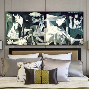 Handmade Painting Picasso Guernica Vintage Classic Figure Canvas Art Home Wall Modular Picture For Living Room Home Decoration