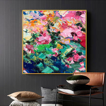 Load image into Gallery viewer, Abstract flower paintings for living room wall oil painting canvas handmade vintage wall art canvas cuadros modernos for bedroom - SallyHomey Life&#39;s Beautiful