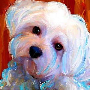 DIY 5D Diamond Painting Dog Animal Pattern Diamond Embroidery Cross Stitch Kits Handmade Full Round Rhinestone Mosaic Decor Art - SallyHomey Life's Beautiful