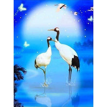 Load image into Gallery viewer, DIY 5D Diamond Painting Crane Animal Cross Stitch Diamond Embroidery Sale Full Round Drill Rhinestones Wall Art Picture Decor