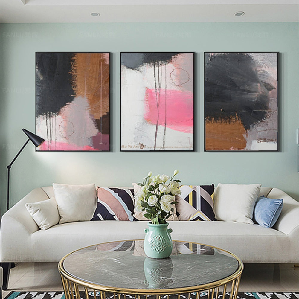 Cuadros decorativos 3 piezas wall pictures decorative canvas art abstract canvas paintings oil paintings for living room wall - SallyHomey Life's Beautiful