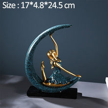 Load image into Gallery viewer, Moon Girl Figure Ballet Dancer Statue Living Room TV Cabinet Decoration Ornaments Birthday Gifts Artware Home Decor Figurines