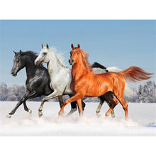 Load image into Gallery viewer, DIY 5D Diamond Painting horse Full Drill Round Diamond Embroidery Cross Stitch Kits Rhinestone Mosaic Wall Art Home Decor - SallyHomey Life&#39;s Beautiful